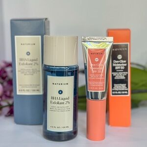Naturium Skincare Bundle - BHA Liquid Exfoliant 2% + Dew Glow SPF 50 (NEW)